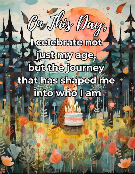 Celebration message to myself .